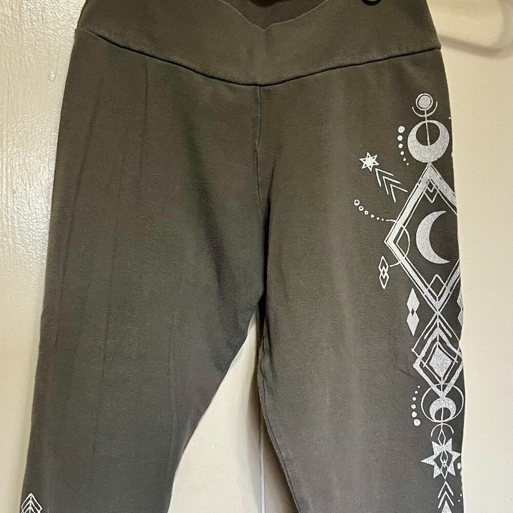 Soulflower - Organic Cotton Cropped Legging with Moon Design